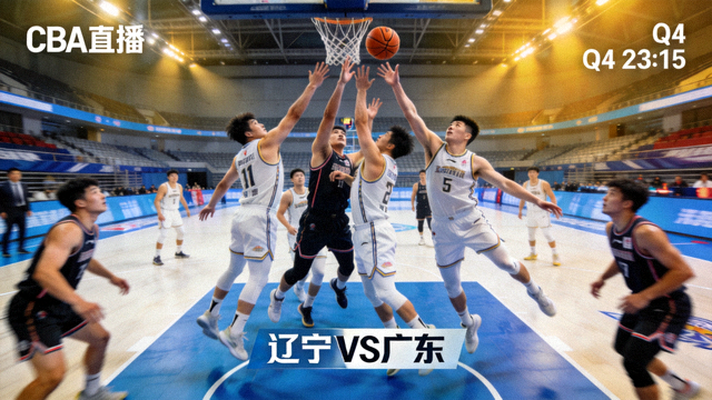 CBA赛场上球员争抢篮板球的激烈比赛直播画面缩略图